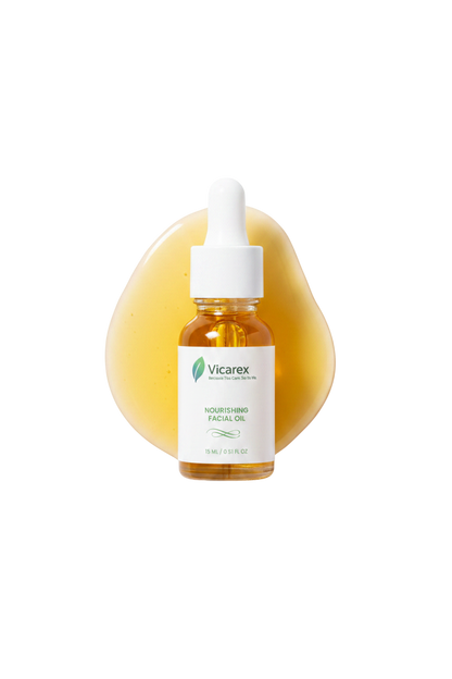Vicarex Organic Face Oil for Dry & Mature Skin – Nourishing Anti-Aging Facial Oil with Jojoba, Argan, Avocado & Berry Oils – Hydrating Vegan Skincare – COSMOS Organic Certified – 30 ml VICAREX