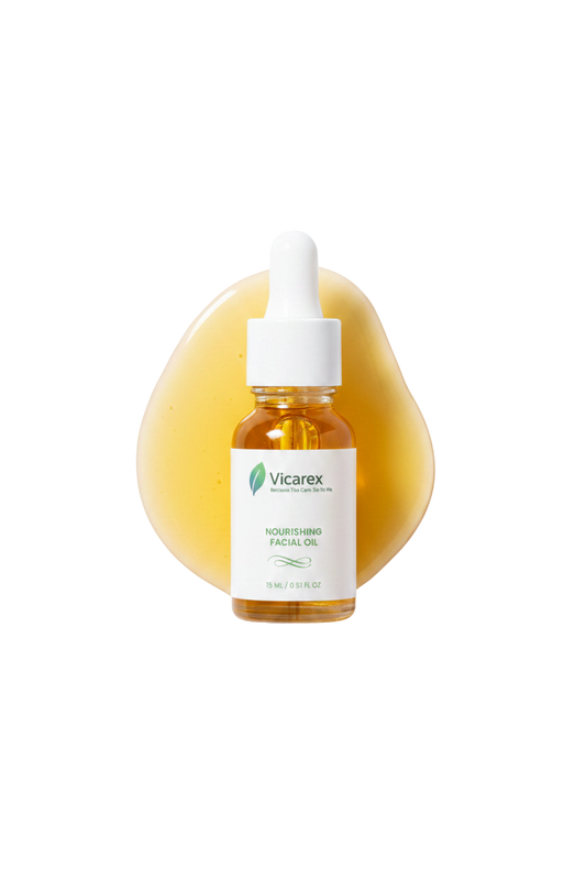 Vicarex Organic Face Oil for Dry & Mature Skin – Nourishing Anti-Aging Facial Oil with Jojoba, Argan, Avocado & Berry Oils – Hydrating Vegan Skincare – COSMOS Organic Certified – 30 ml VICAREX