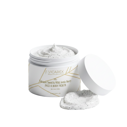 The Lava Glow Volcanic Sand & Wild Arctic Berry Face & Body Scrub Selfnamed