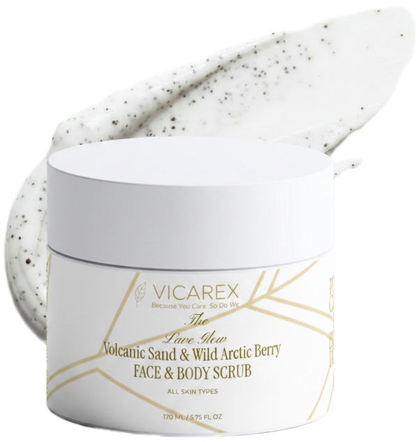 The Lava Glow Volcanic Sand & Wild Arctic Berry Face & Body Scrub Vicarex