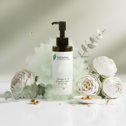 White Surface with Green Mist