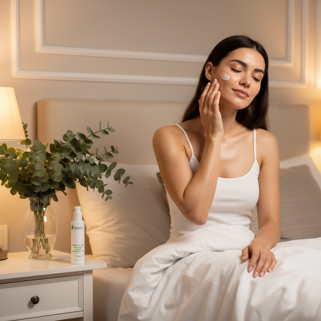 Woman's Nighttime Ritual